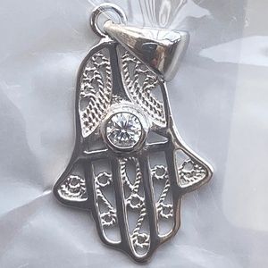 Sterling Silver Hamsa Charm New